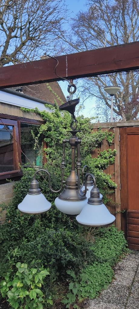 Hanglamp, Huis en Inrichting, Ophalen, Zo goed als nieuw, Glas, 50 tot 75 cm