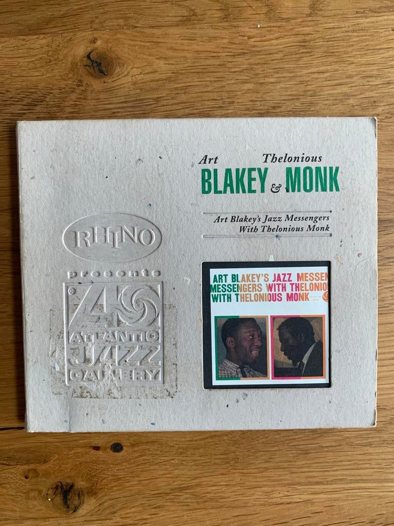 Art blakey & thelonoius monk - jazz messengers (5=4), Ophalen of Verzenden, 1980 tot heden, Zo goed als nieuw, Jazz
