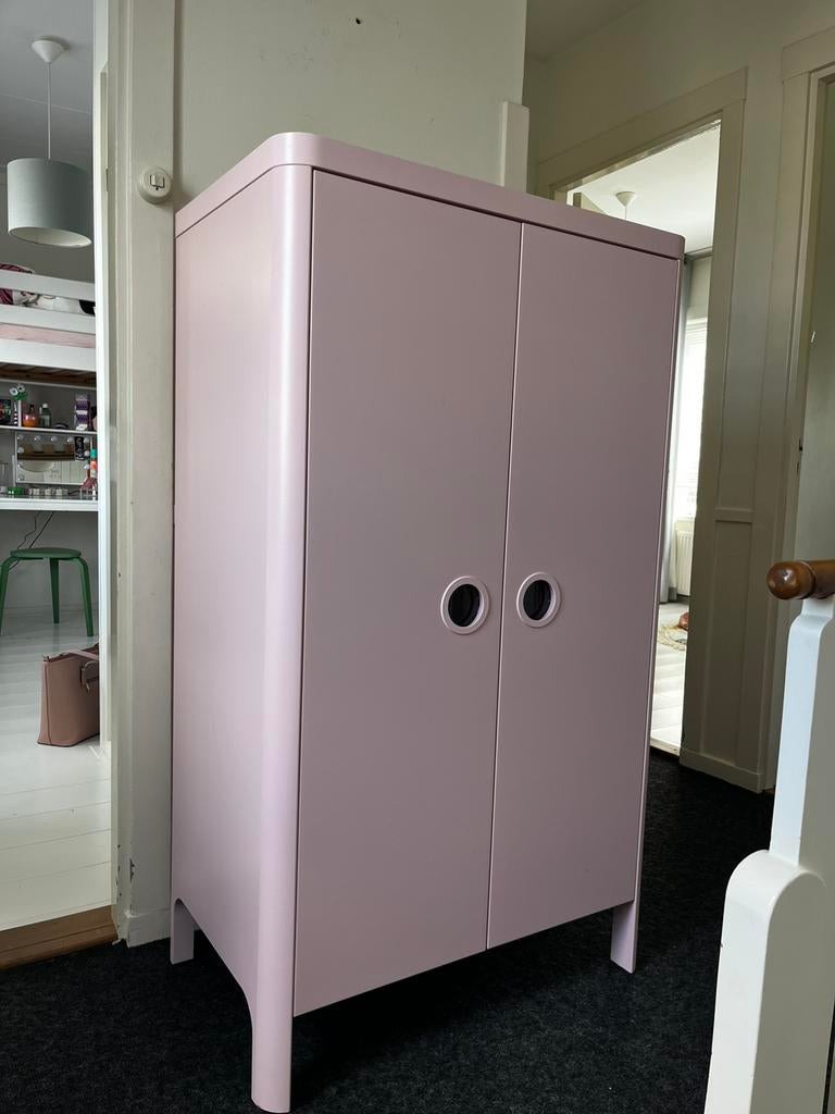 Mooie roze busunge ikea kinder kledingkast, Ophalen, Kast, 50 tot 70 cm, 105 cm of meer