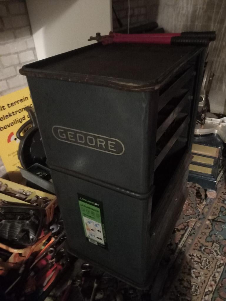 Gedore gereedschapskist met lades, Ophalen of Verzenden, Gebruikt