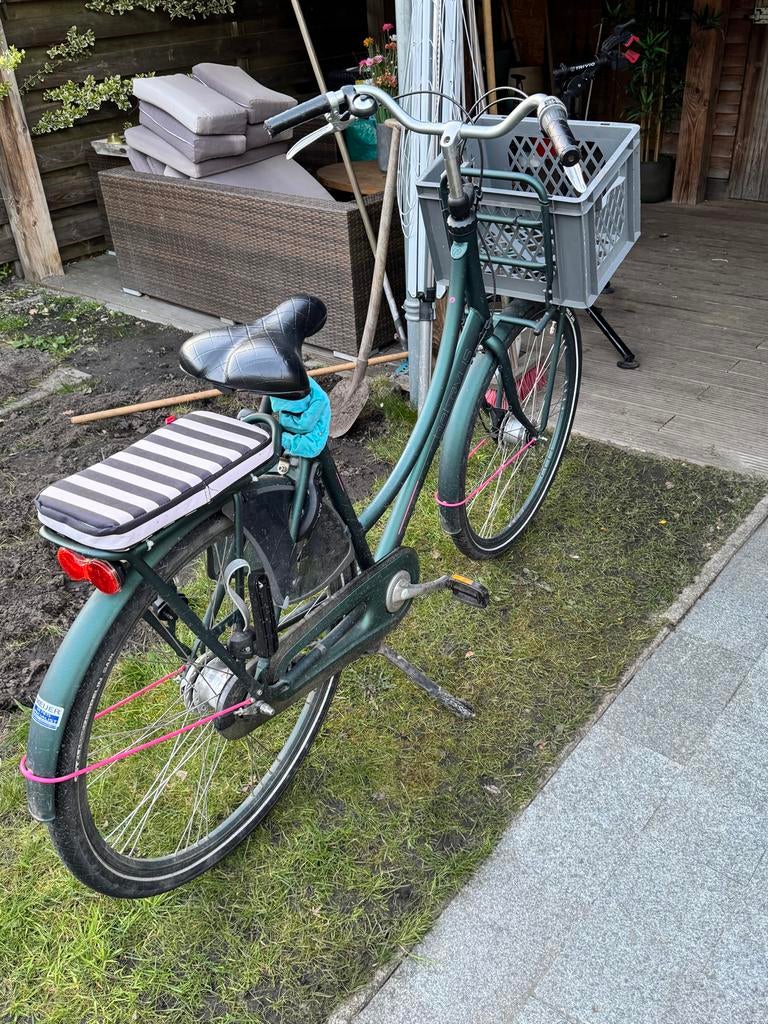 Batavus Transportfiets dames 28 inch groen, Ophalen, Gebruikt, Versnellingen, Batavus