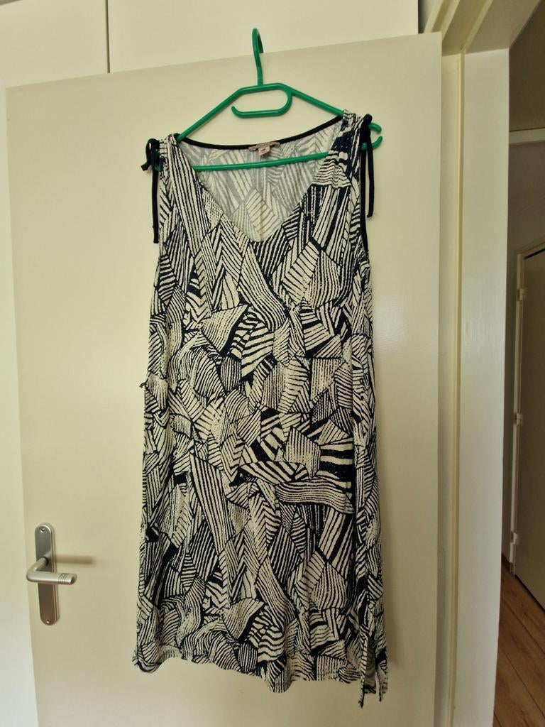 Jurk maat 42 L Anna Field blauw crème, Kleding | Dames, Anna Field, Blauw, Maat 42/44 (L), Ophalen of Verzenden