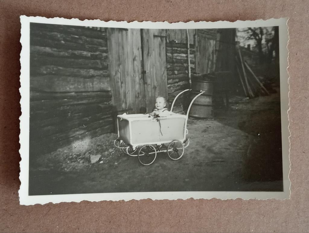 Baby Wolfgang? in kinderwagen jaren 20-40 Duitsland, Ophalen of Verzenden, Voor 1940, Gebruikt, Kind