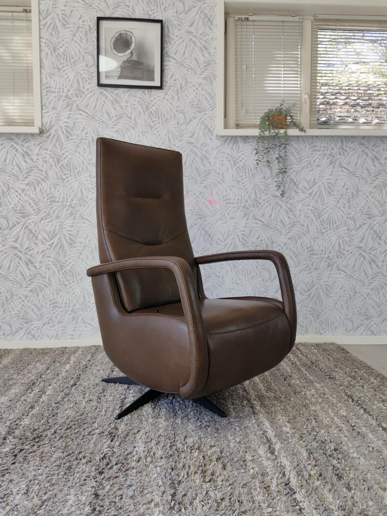 De Toekomst Fabulous 5 leren design relax fauteuil, Huis en Inrichting, Fauteuils, Leer, Ophalen of Verzenden, De Toekomst, Nvt