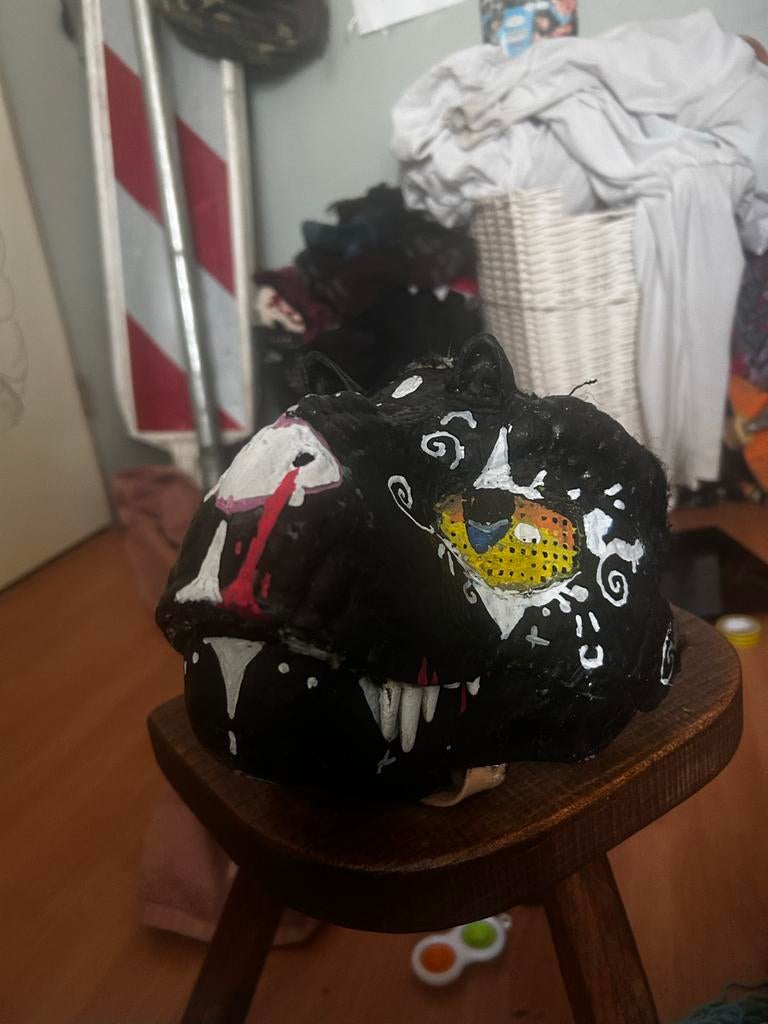 Fursuit Dino mask, Ophalen of Verzenden, Gebruikt, Jongen of Meisje
