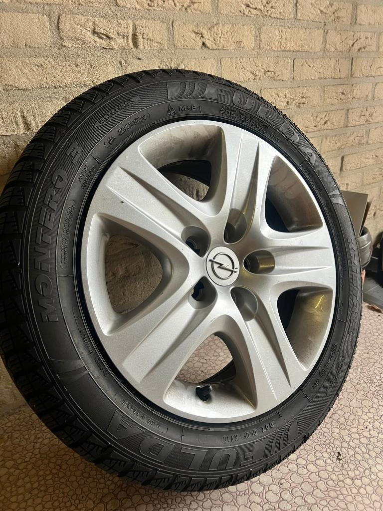 Originele 16" Opel Velgen + Fulda Winterbanden, Auto-onderdelen, Banden en Velgen, Ophalen, Gebruikt, 16 inch, Banden en Velgen