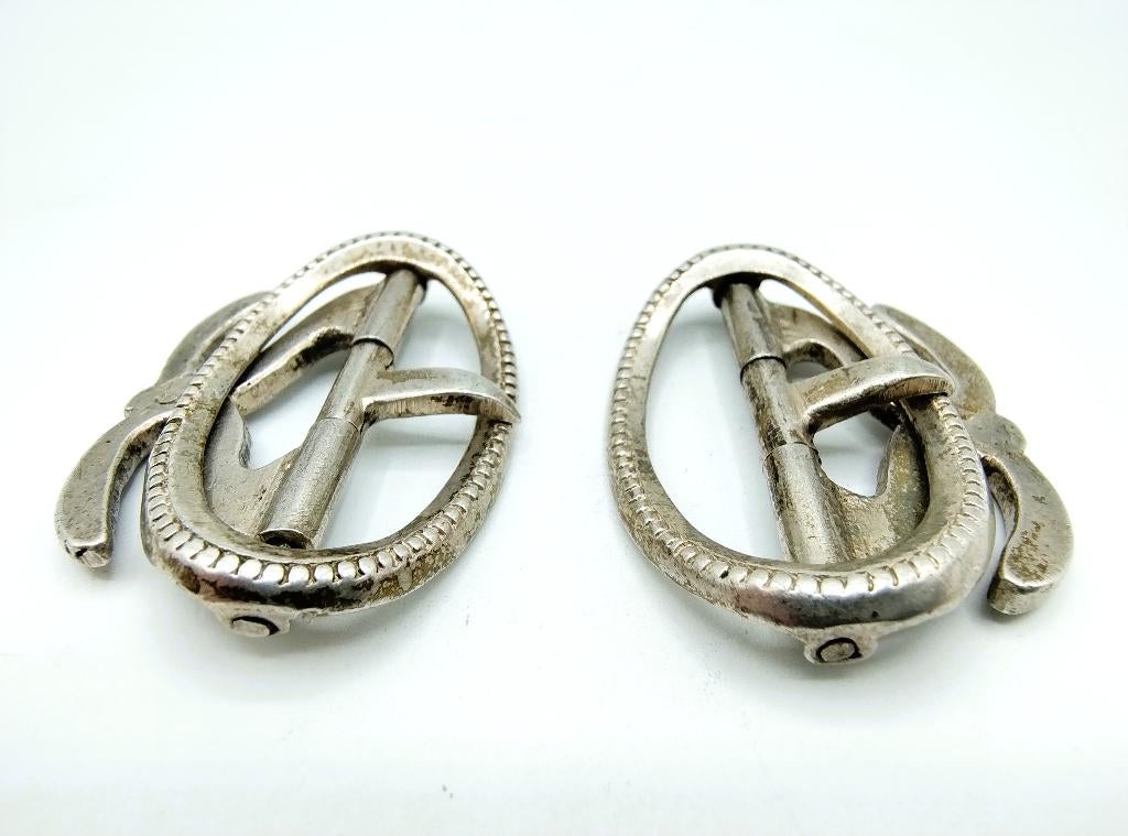 Zilveren schoengespen, Barend de Vries II, Amsterdam, 1800, Verzenden, Zilver