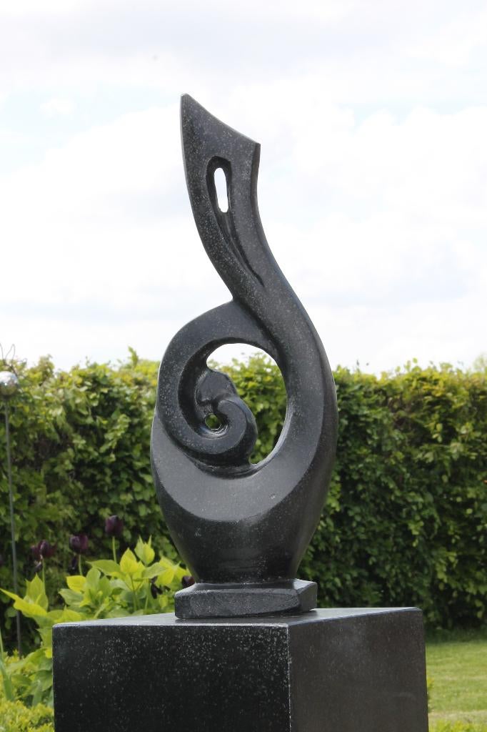 tuinbeeld purification muzieknoot muzieksleutel nieuw, Ophalen, Nieuw, Steen, Abstract beeld