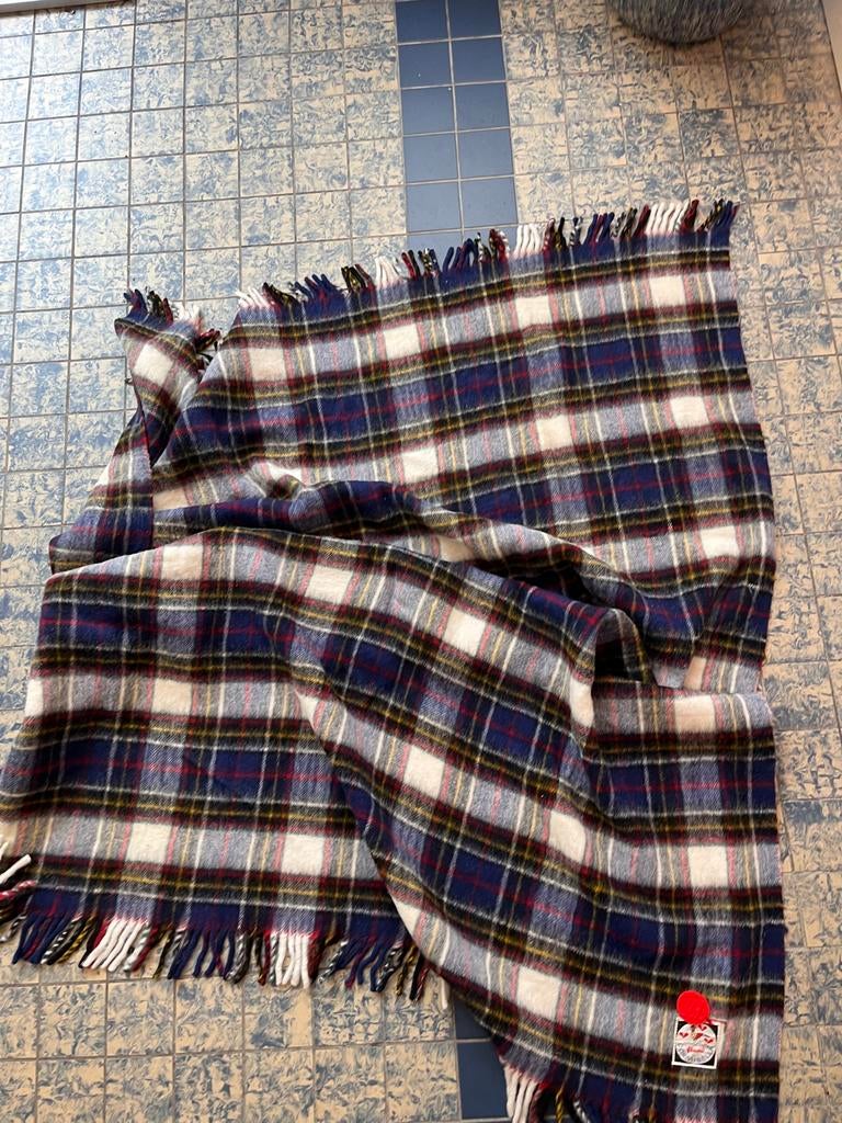 Geruite deken, Huis en Inrichting, Woonaccessoires | Plaids en Woondekens, Zo goed als nieuw, Ophalen of Verzenden