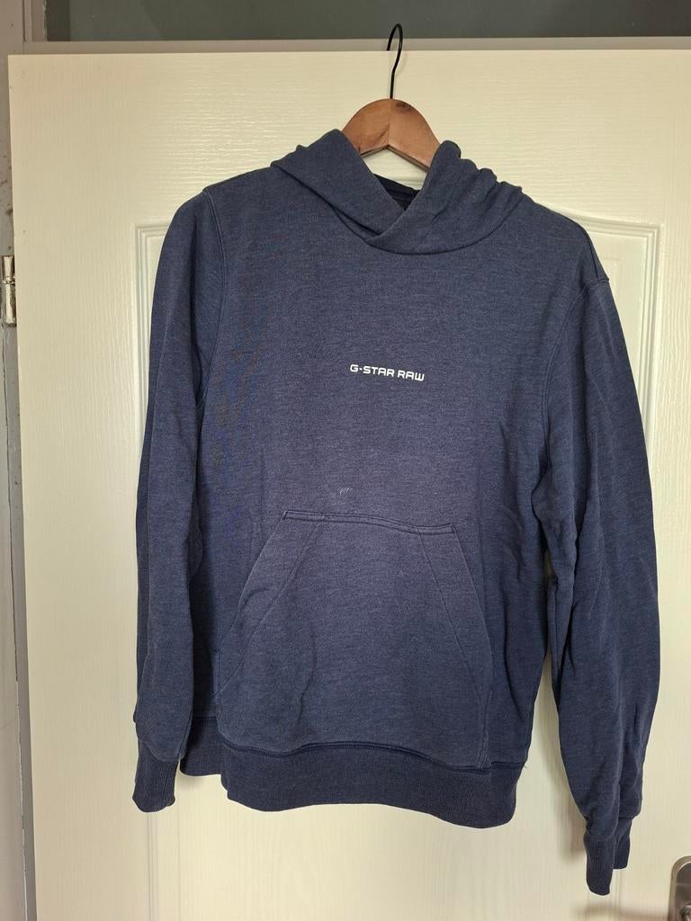 G-Star RAW Hoodie Maat M - Blauw, Ophalen of Verzenden, Gedragen, G-Star RAW, Maat 48/50 (M)