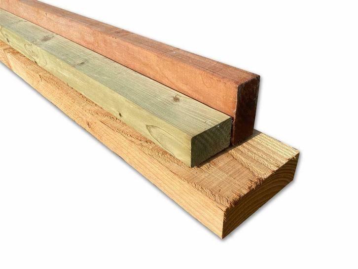 Balken - tuinhout - Douglas / Hardhout / Geimpregneerd, Ophalen, Nieuw, Hardhout, 250 cm of meer