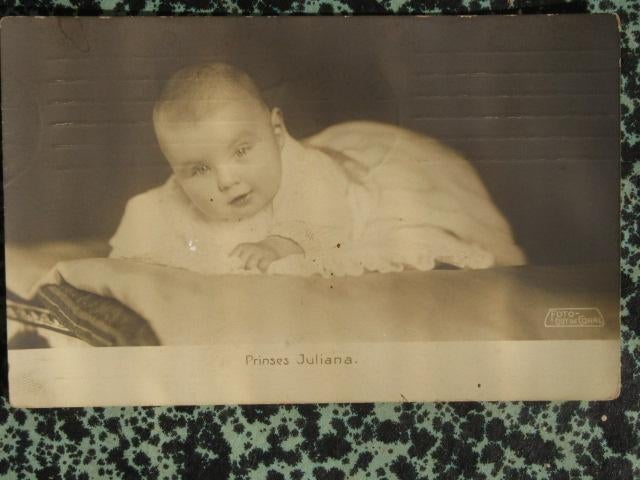 Oude Ansichtkaart   Prinses Juliana, Gebruikt, Ophalen of Verzenden, Voor 1940, Prent