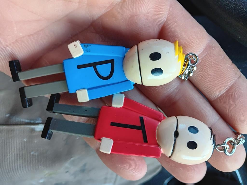 sleutelhangers van Terrance en Phillip 1999 south park, Ophalen of Verzenden, Knuffel of Figuurtje