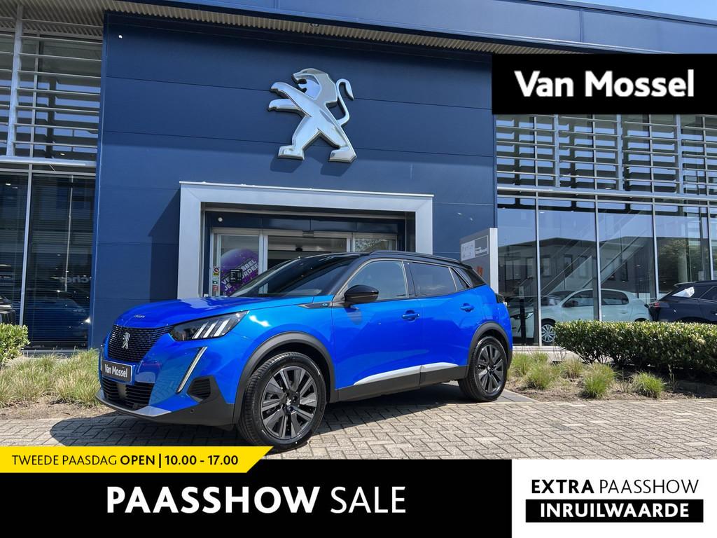 Peugeot e-2008 EV GT 50 kWh Climate Control | Voorstoelen Ve, Blauw, Origineel Nederlands, SUV of Terreinwagen, Adaptive Cruise Control