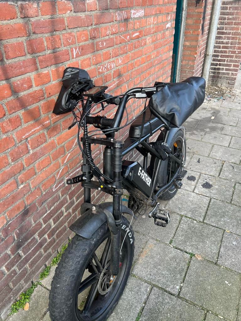E-FATHEr ouxi H9 E-bike met dikke banden, Gebruikt, 51 tot 55 cm, 30 tot 50 km per accu, Ophalen