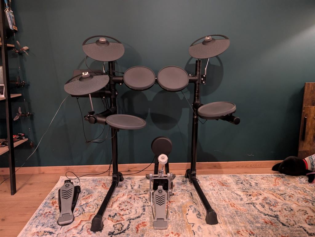 Yamaha DTX450K Elektronisch Drumstel + Pedaal, Muziek en Instrumenten, Drumstellen en Slagwerk, Ophalen, Gebruikt, Yamaha, Elektronisch