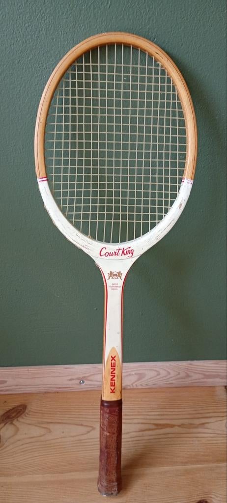 Kennex Court King vintage houten tennis racket., Sport en Fitness, Tennis, Ophalen