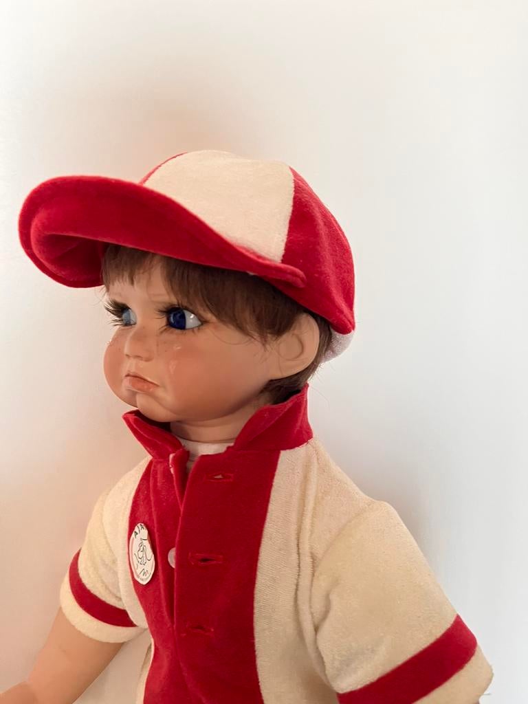 Grote Ajax pop.porselein met prachtig gezichtje., Ophalen of Verzenden, Zo goed als nieuw, Mens