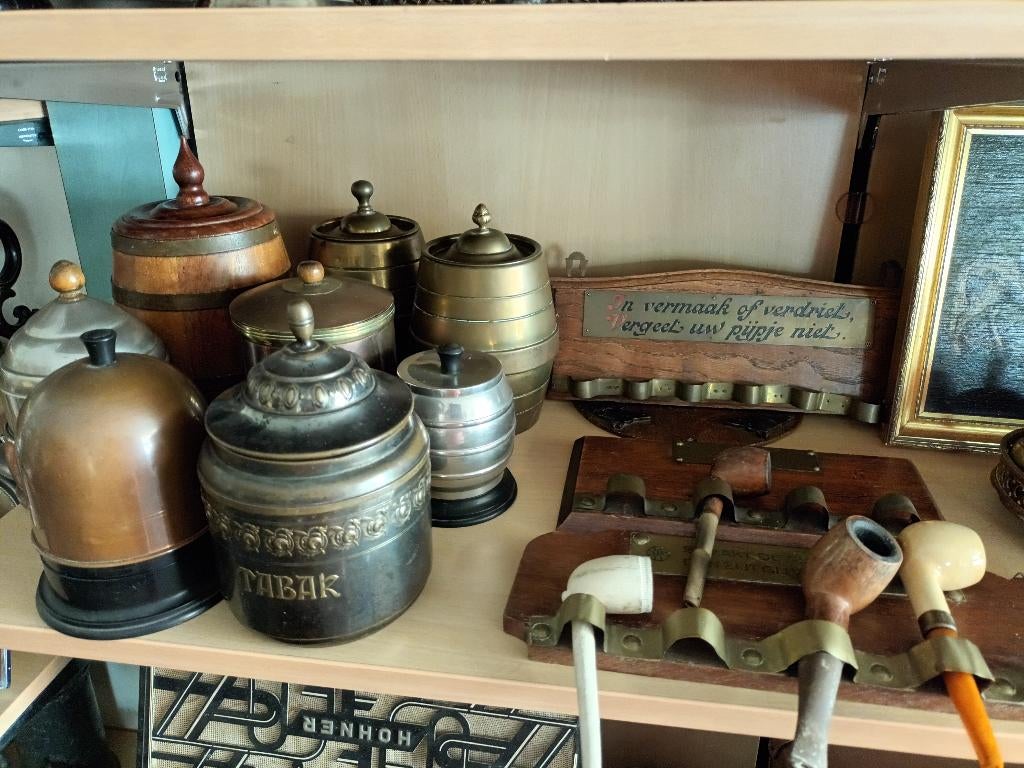 Verzameling Tabakspotten / Pijpenrekjes / Pijpen, Ophalen of Verzenden
