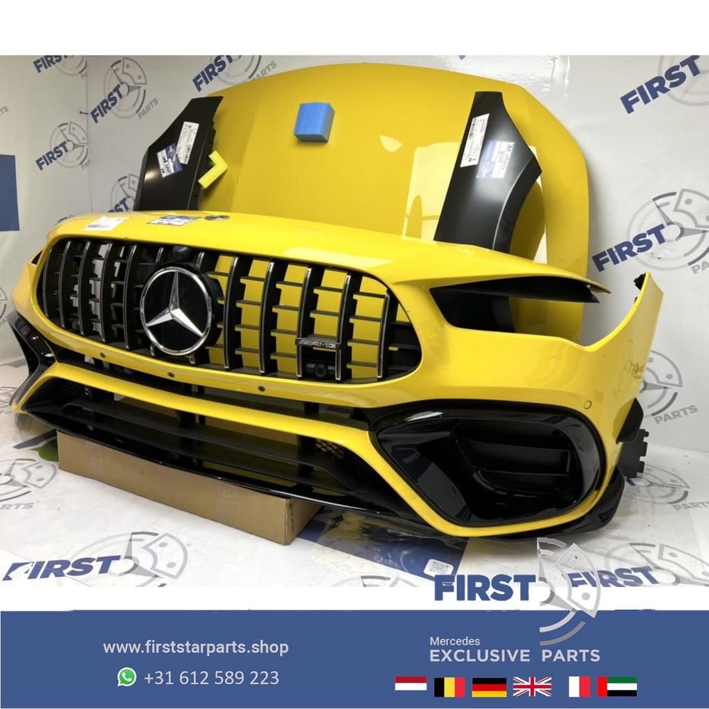 W118 C118 CLA45S AMG VOORKOP GEEL 2018-2023 origineel Merced, Gebruikt, -, Voor, Ophalen of Verzenden