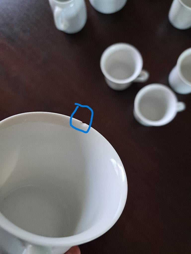 Theeservies kopjes/schotels/theepot/suiker/melk Eschenbach, Gebruikt, Ophalen of Verzenden, Overige stijlen, Kop(pen) en/of Schotel(s)