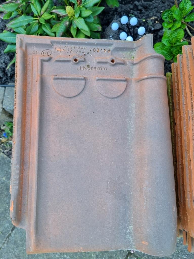 Koramic Tuile du Nord 44 Rustiek Engobe dakpannen, Doe-het-zelf en Verbouw, Dakpannen en Dakbedekking, Ophalen, Steen of Klei