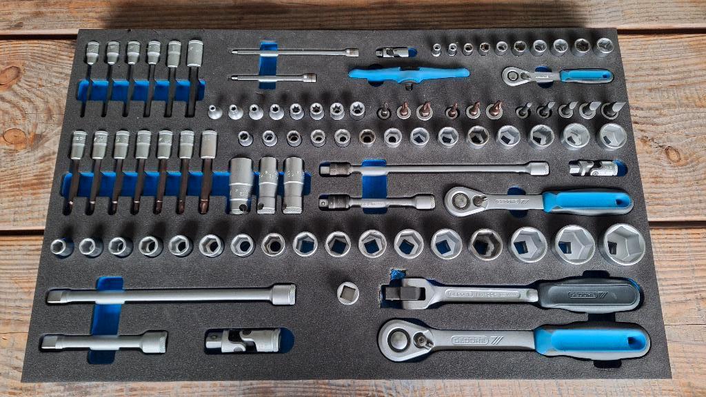Gedore 2005 CT4-U-20 dopsleutel-set 1/"-1/2" Nieuw., ., Nieuw, Ophalen of Verzenden, .