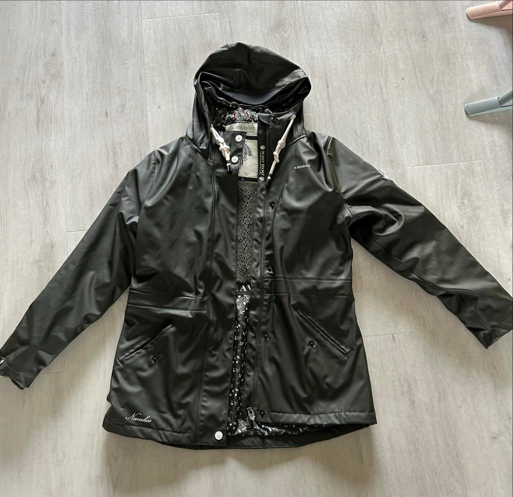 Navahoo regenjas - Tussenjas, Ophalen of Verzenden, Zo goed als nieuw, Maat 36 (S), Groen