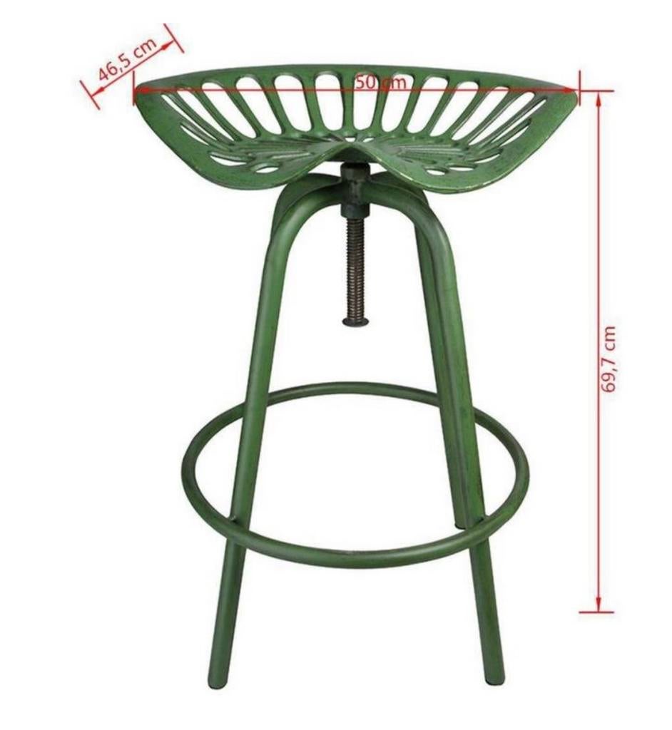 2x Tractor barkruk groen., Ophalen, 60 tot 90 cm, Nieuw, 2 krukken