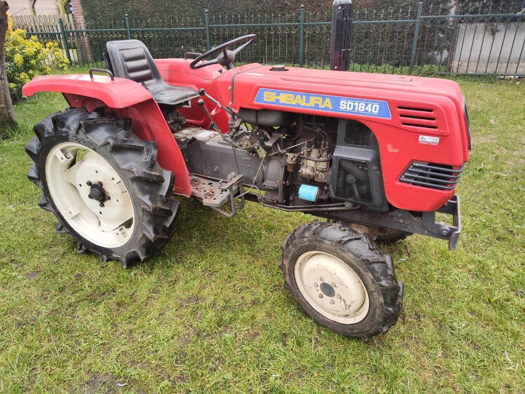 Shibaura SD1840 mini trekker tractor, Gebruikt, Tot 2500, Tot 80 Pk, Ophalen