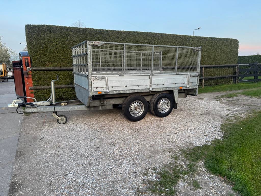 Kipper kieper loofrekken aanhanger aanhangwagen nw bodem, Ophalen of Verzenden, Gebruikt