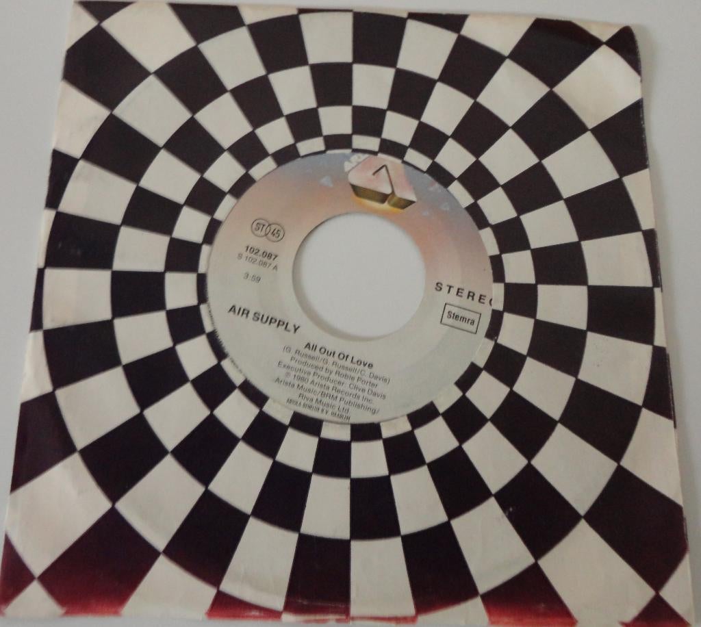 Air Supply > All out of love, Gebruikt, 7 inch, Single, Ophalen of Verzenden