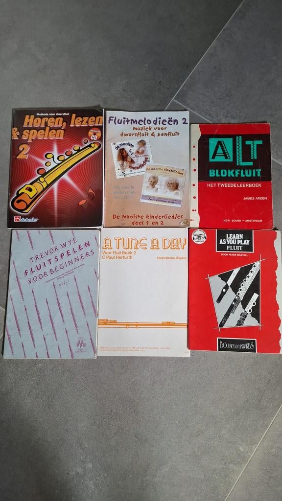 Diverse dwarsfluitboeken, Ophalen of Verzenden, Gebruikt, Dwarsfluit