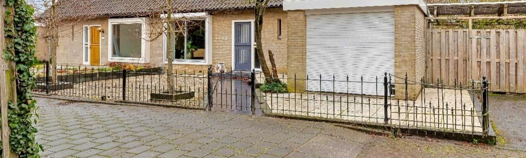 Zwart sierhekwerk voor voortuin met poort, Ophalen, Met poort, Gebruikt, Sierhekwerk