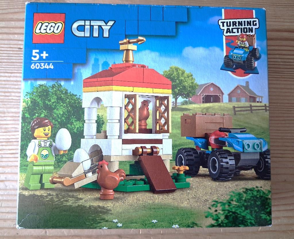 Paas lego city set 60344 - Farm/kippenhok (2022)., Verzenden, Gebruikt, Complete set, Lego