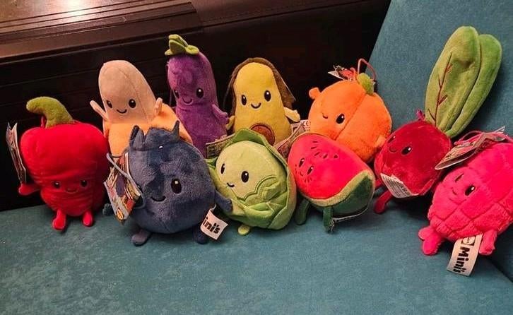 Lidl Mini's - Groenten en Fruit Knuffels, Lidl, Ophalen of Verzenden