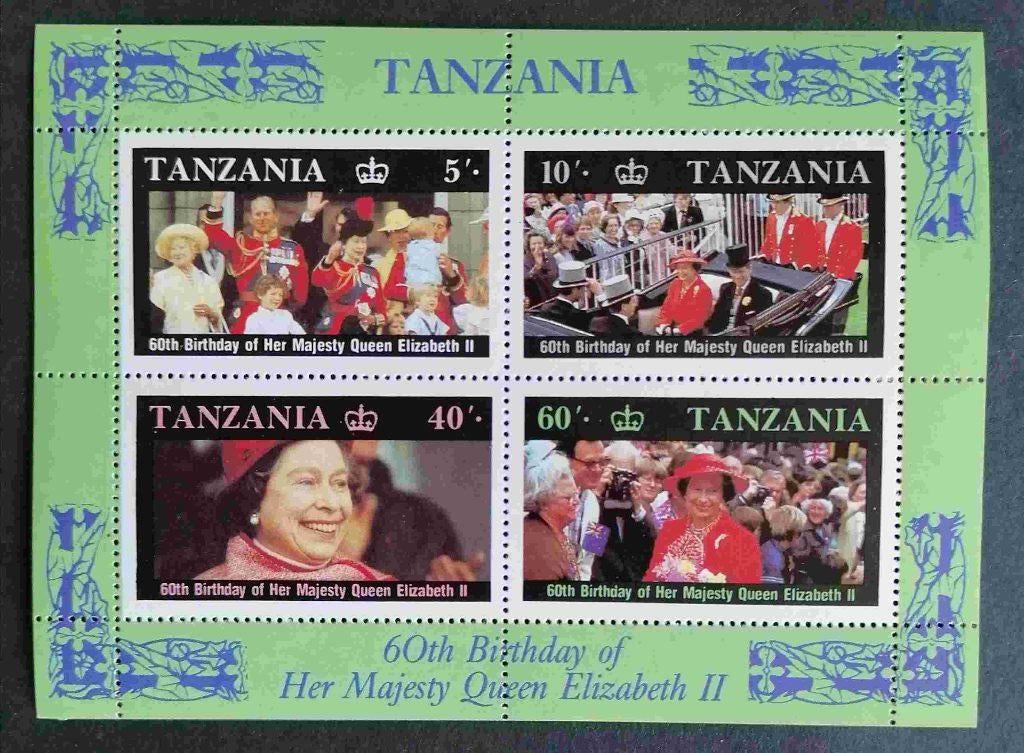 TANZANIA - blok Queen Elizabeth 1987, Verzenden, Tanzania, Postfris
