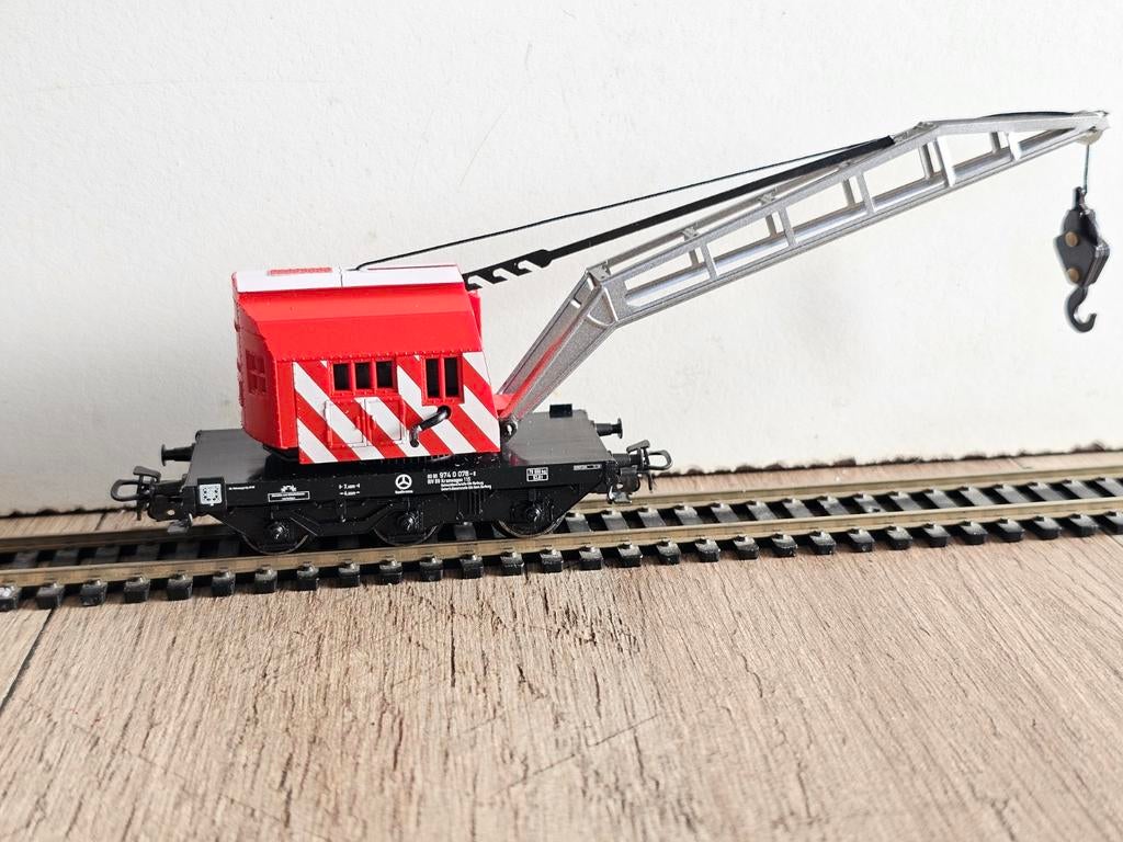 Modeltrein Ho marklin kraan in nieuw staat, Hobby en Vrije tijd, Modeltreinen | H0, Ophalen of Verzenden, Wisselstroom, Wagon