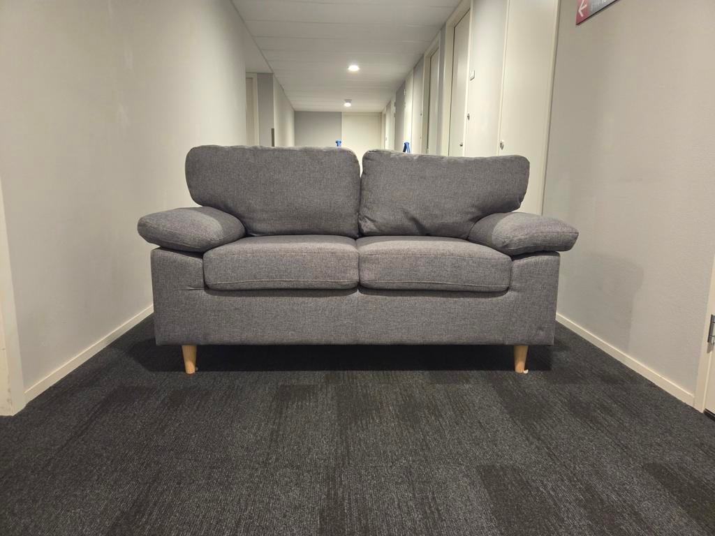 Gedved bank Jysk 2-zits grijs, Gebruikt, 150 tot 200 cm, Tweepersoons, 75 tot 100 cm