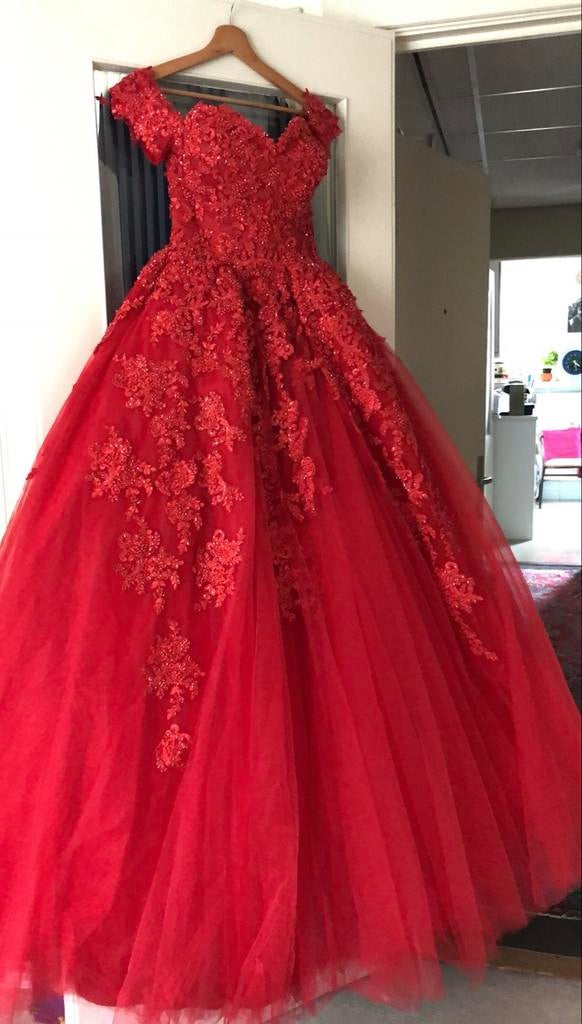 Prachtige Hennajurk/Verlovingsjurk/Baljurk met Corset, Maat 38/40 (M), Galajurk, Ophalen of Verzenden, Zo goed als nieuw