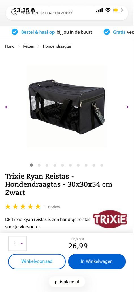 Zgan tas om je kat in te vervoeren, Ophalen of Verzenden, Zo goed als nieuw