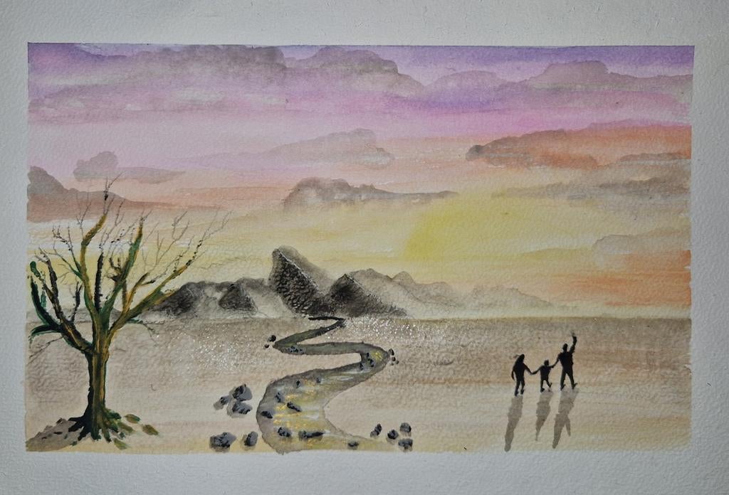 Legacy - Aquarel op A4, Ophalen of Verzenden