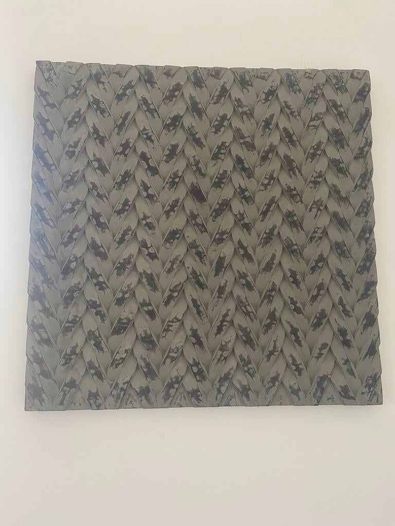 Massief houten kunstwerk PTMD, Ophalen