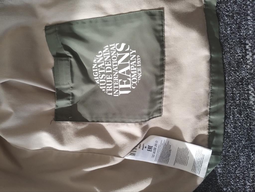 Bijna nieuw, Mustang jas maat M, Ophalen of Verzenden, Zo goed als nieuw, Maat 52/54 (L), Beige