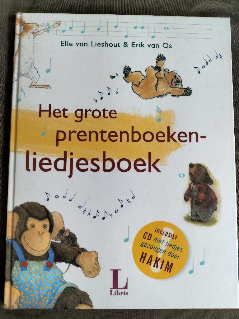 Het grote prentenboekenliedjesboek / CD gezongen door Hakim, Ophalen of Verzenden, Zo goed als nieuw, Erik van Os; Elle van Lieshout