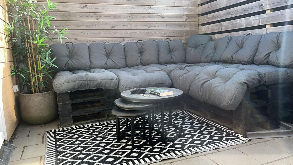 Pallet kussens, Ophalen of Verzenden, Zo goed als nieuw