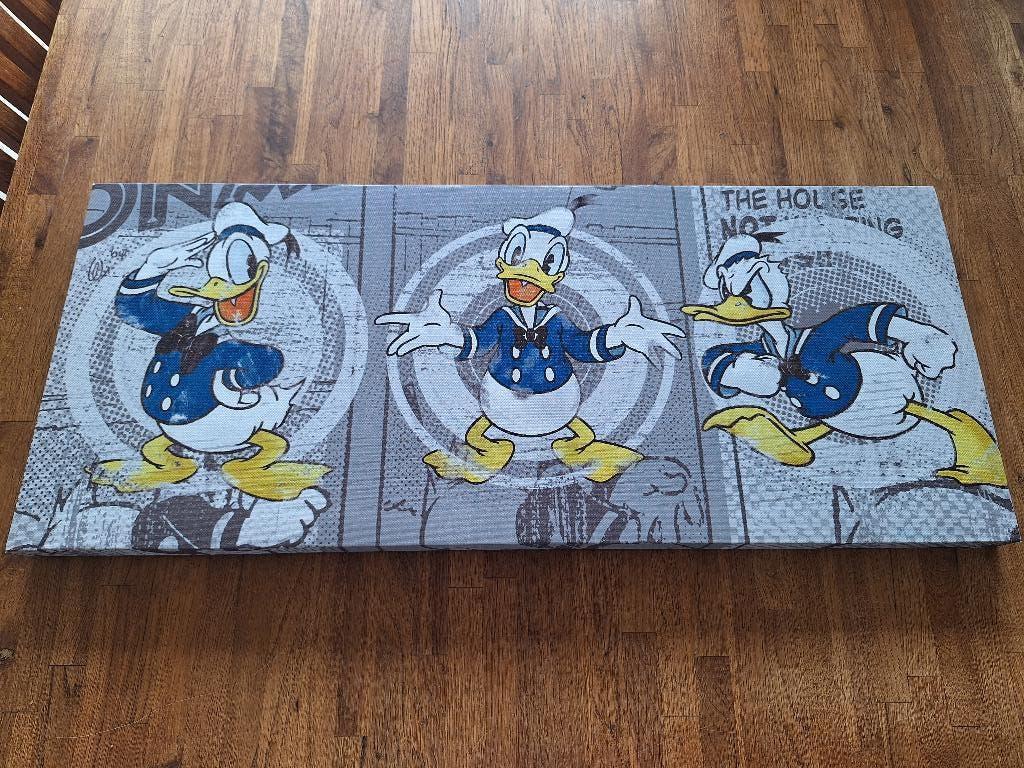 Donald Duck schilderij op canvas, Ophalen of Verzenden, Overige figuren, Beeldje of Figuurtje