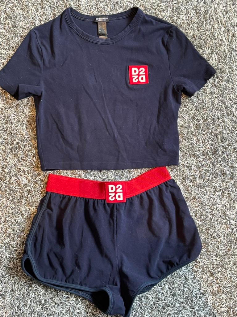 Dsquared2. 2 Delig setje maat 36, Ophalen of Verzenden, Zo goed als nieuw, Maat 36 (S), Blauw