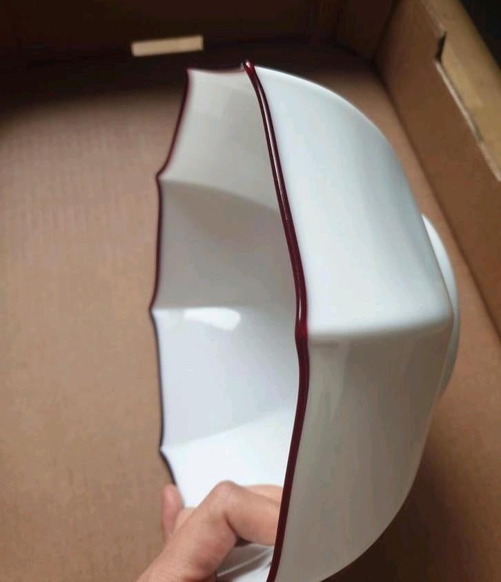 Opaline melkglas lampenkapje, Ophalen of Verzenden, Glas, Minder dan 50 cm