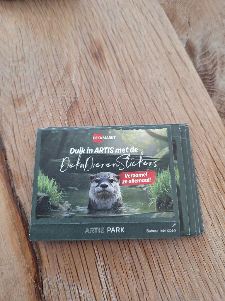 32 Artis dieren stickers gratis, Dekamarkt, Ophalen of Verzenden